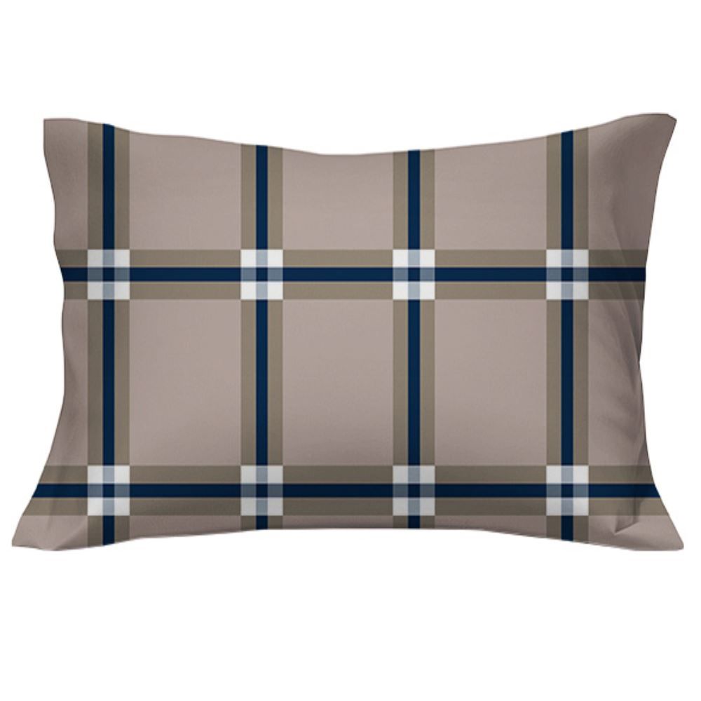 Fronha Avulsa Malha Estampada Havan Casa - Lumy Azul Marinho