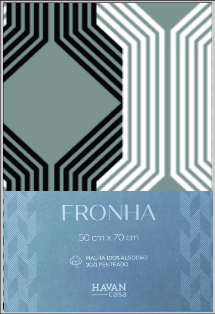 Fronha Avulsa Malha Estampada Havan Casa - MILANO/PRETO