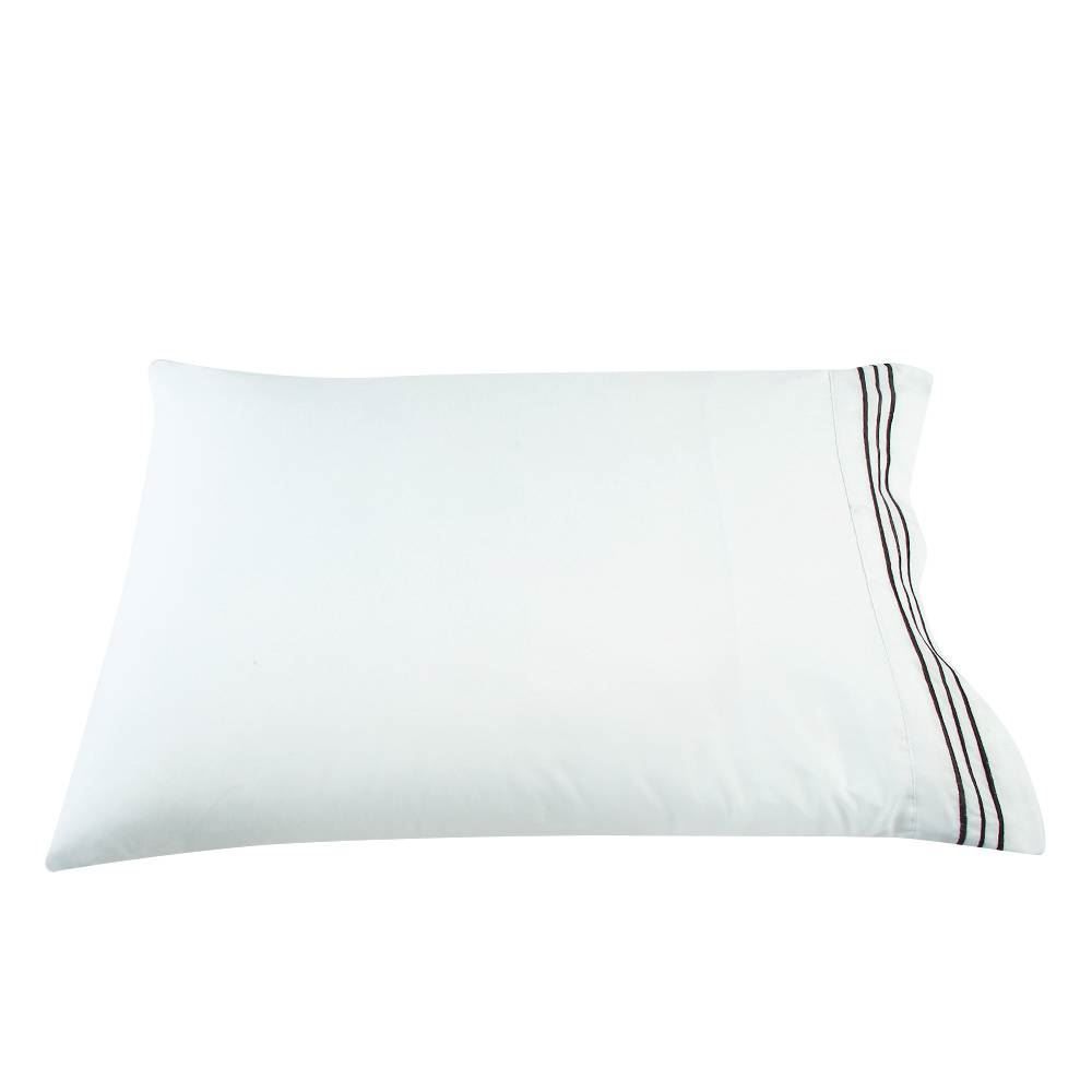 Fronha Avulsa Microfibra Bordada 100% Poliéster Havan Casa 1 Pç - Branca