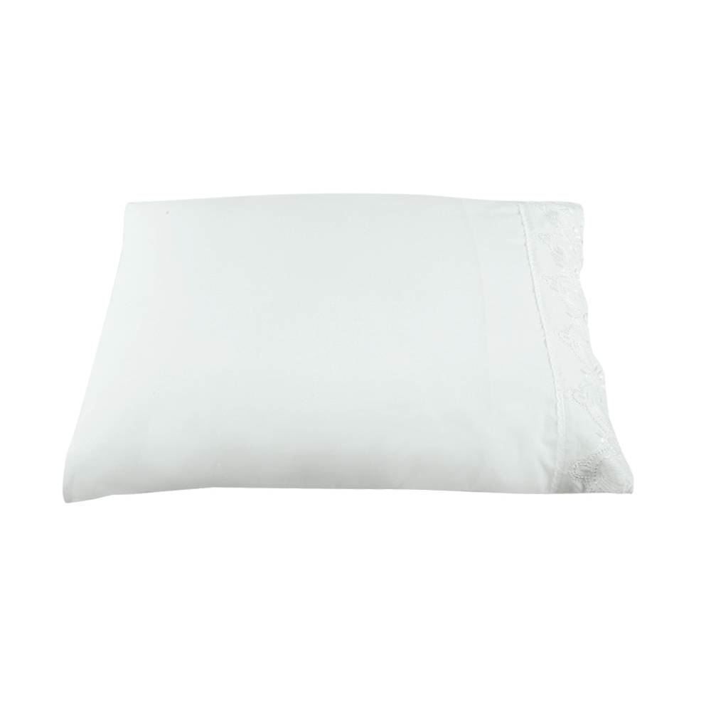 Fronha Avulsa Microfibra Renda 100% Poliéster Havan Casa 1 Pç - Branca