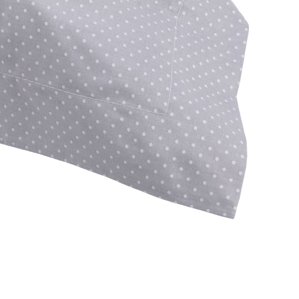 Fronha Avulsa Percal 100% Algodão Buona Fortuna - Poa Prata