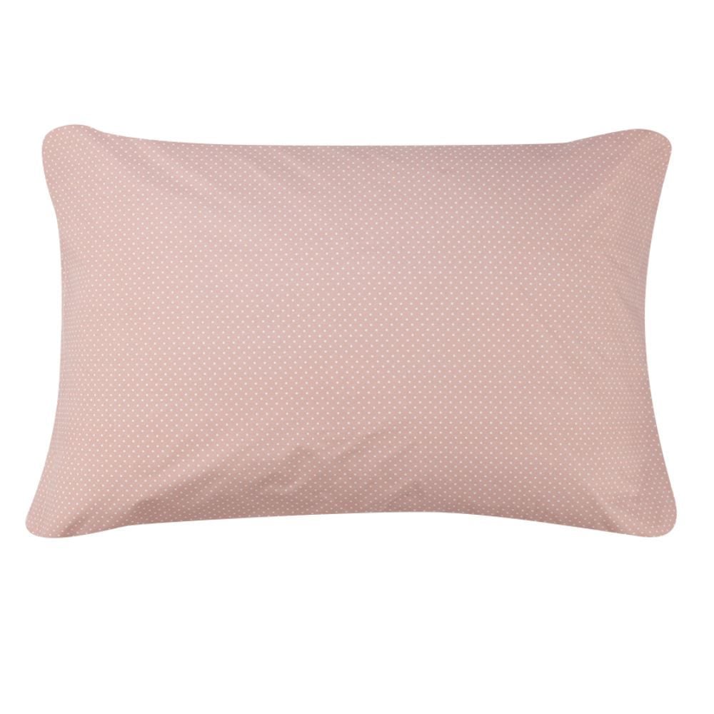 Fronha Avulsa Percal 100% Algodão Buona Fortuna - Poa Rosa