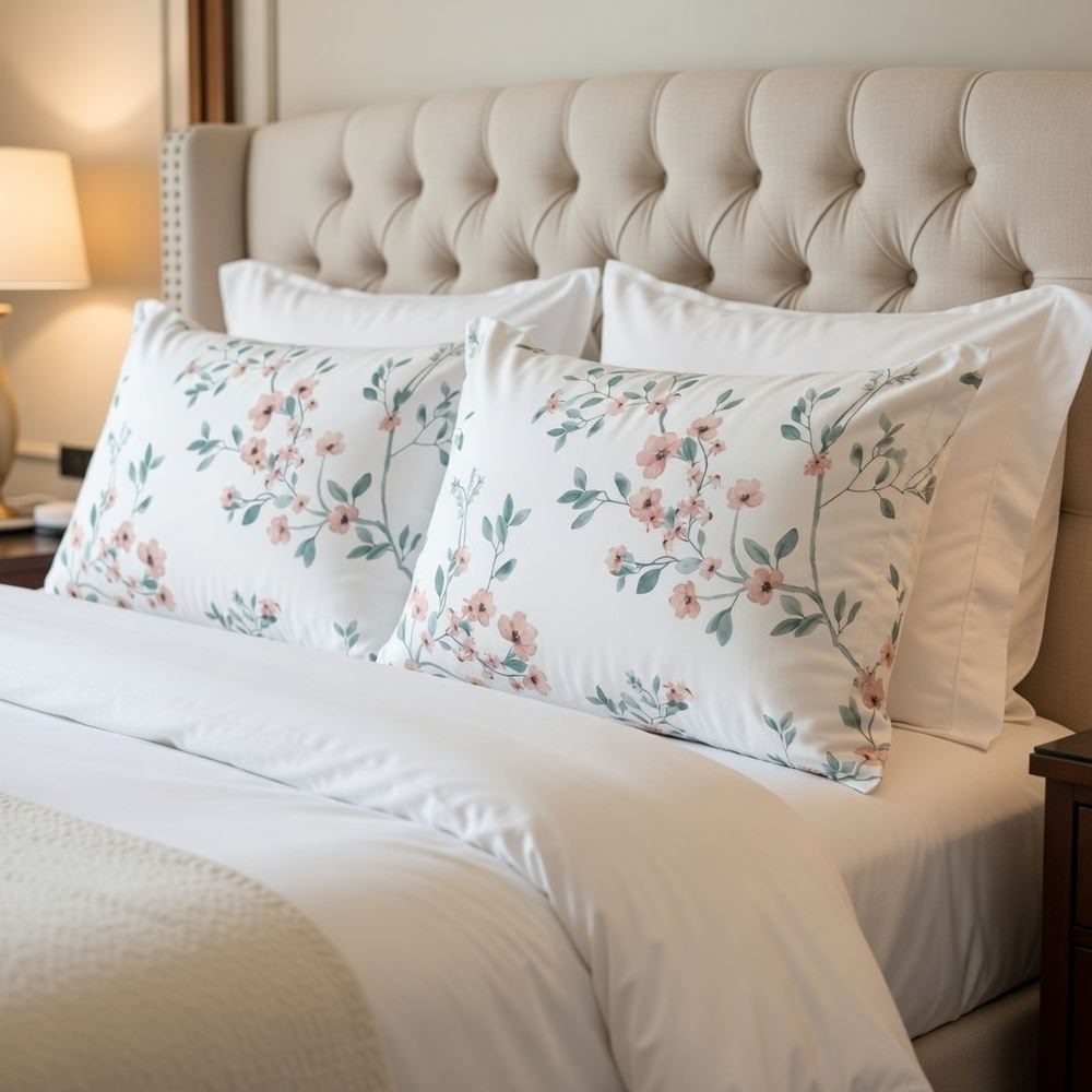 Fronha Avulsa Percal 100% Algodão Buona Fortuna - Aurora Rosa