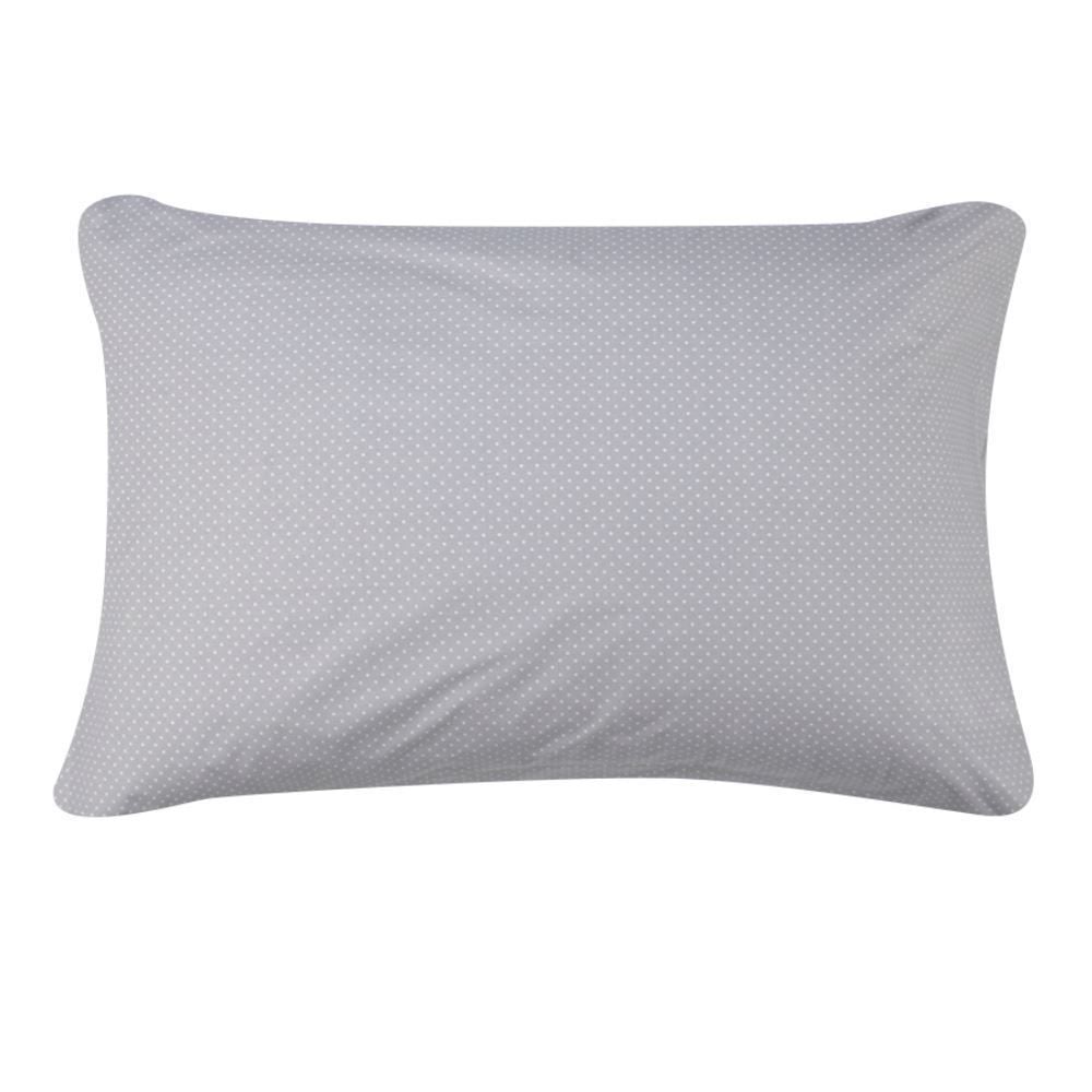 Fronha Avulsa Percal 100% Algodão Buona Fortuna - Poa Prata