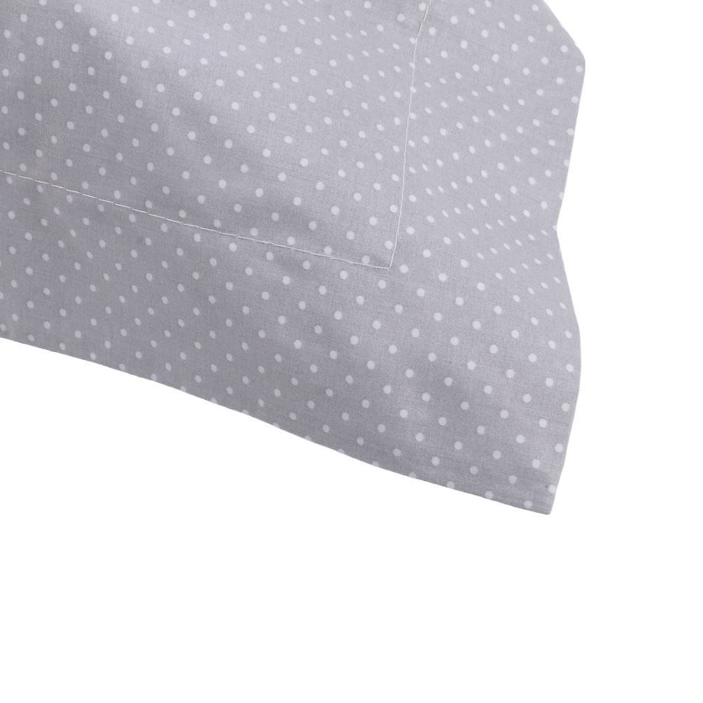 Fronha Avulsa Percal 100% Algodão Buona Fortuna - Poa Prata