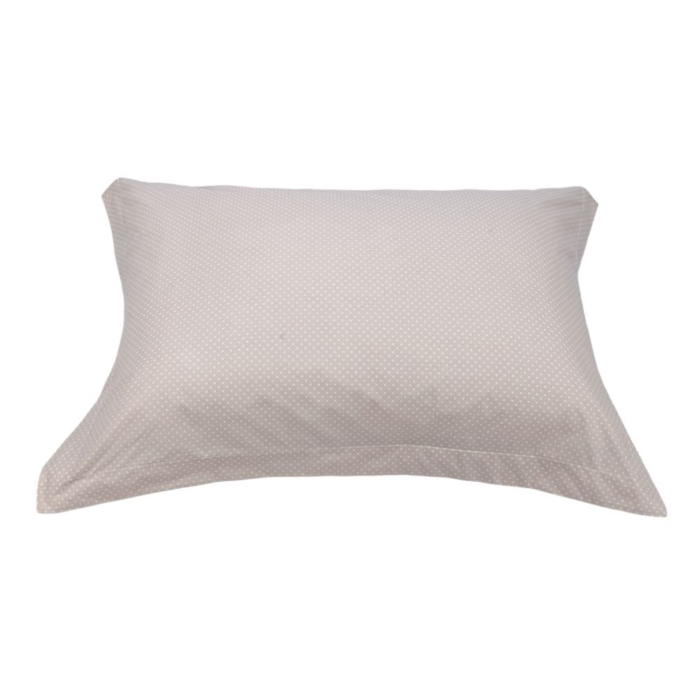 Fronha Avulsa Percal 100% Algodão Buona Fortuna - Poa Cru