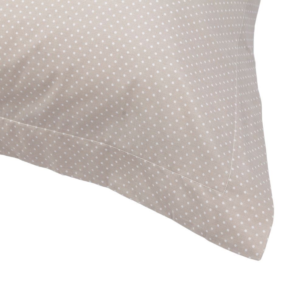 Fronha Avulsa Percal 100% Algodão Buona Fortuna - Poa Cru