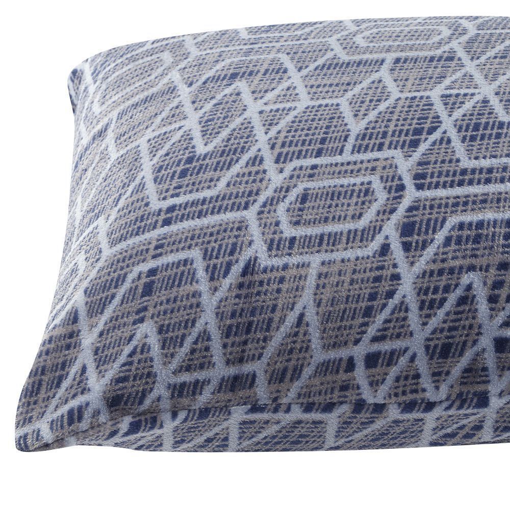 Fronha Avulsa Plush Estampada Havan Casa 1 Pç - Geo Azul