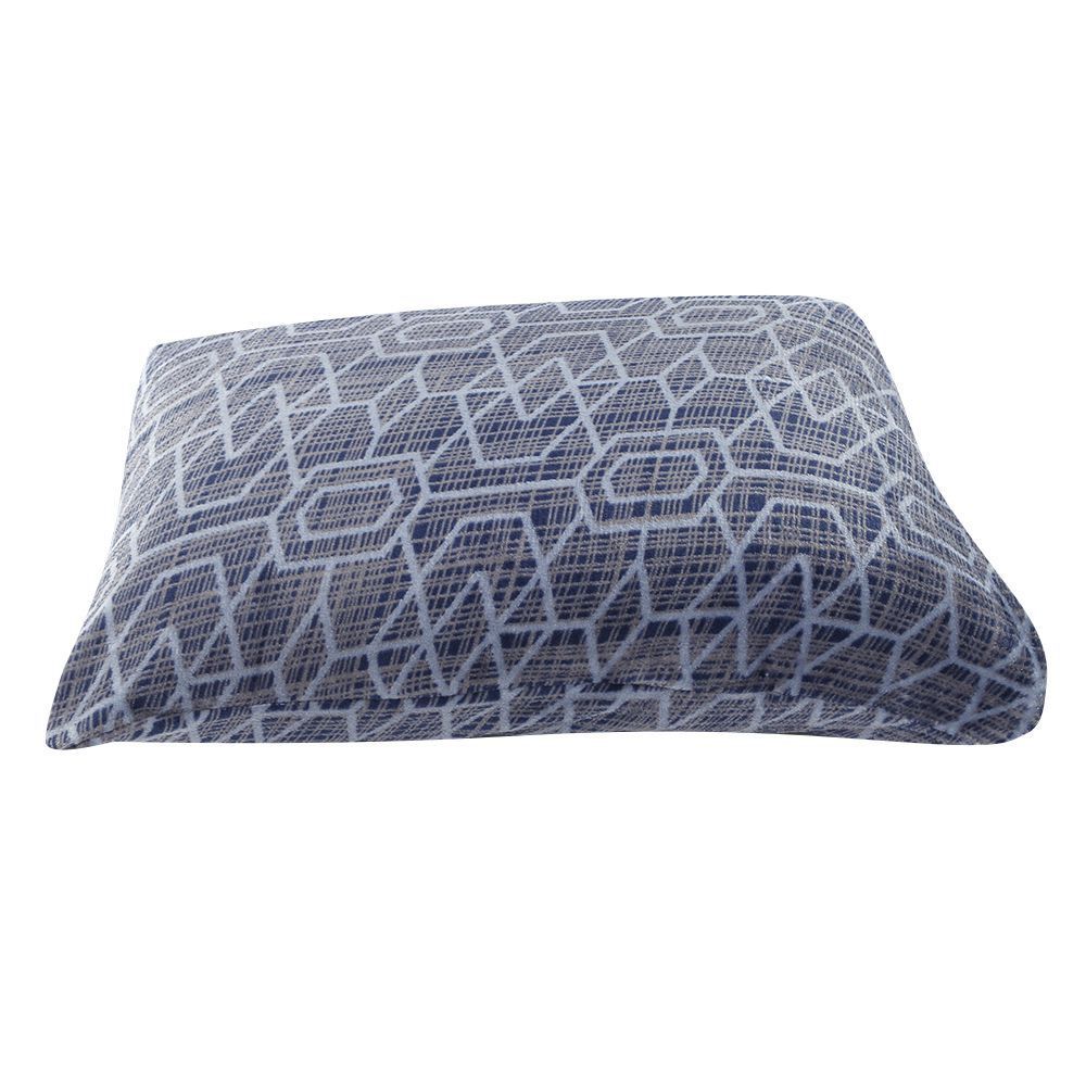Fronha Avulsa Plush Estampada Havan Casa 1 Pç - Geo Azul