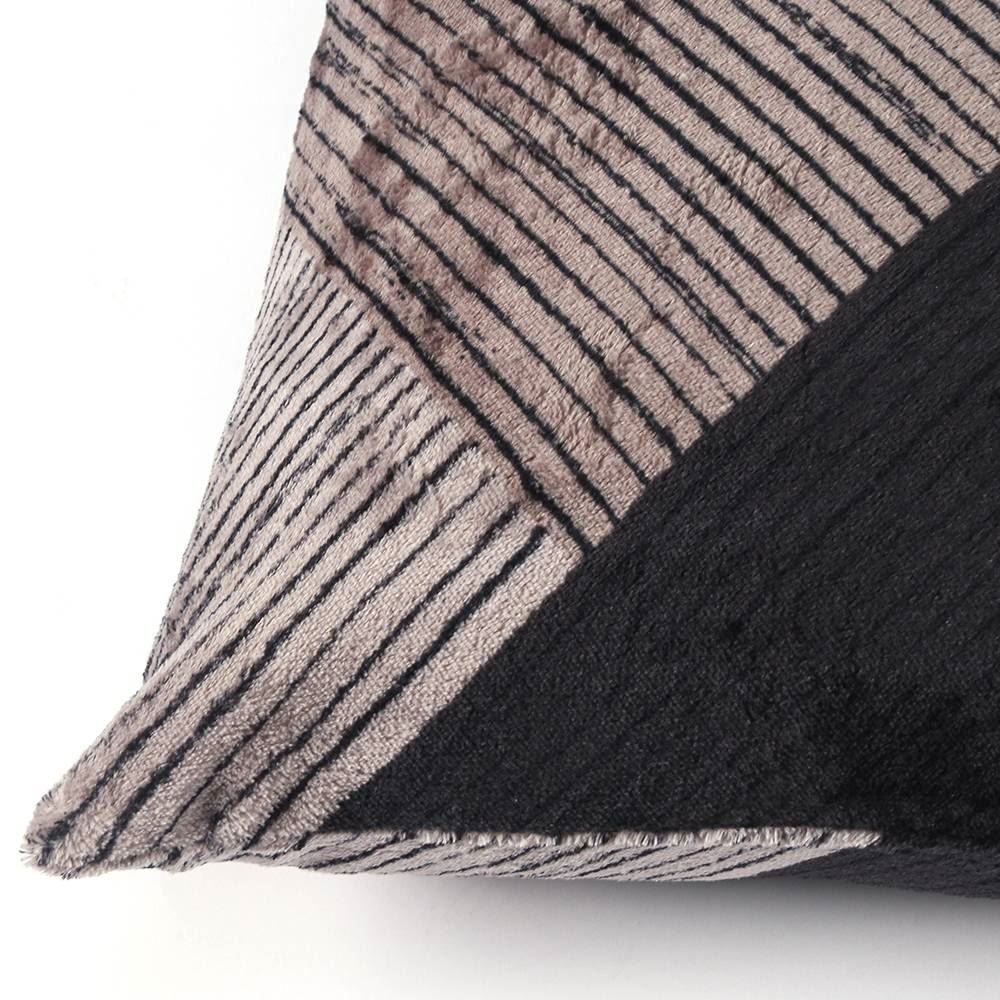 Fronha Avulsa Plush Estampada 50Cmx70cm Havan Casa - Oliver Geo Cinza