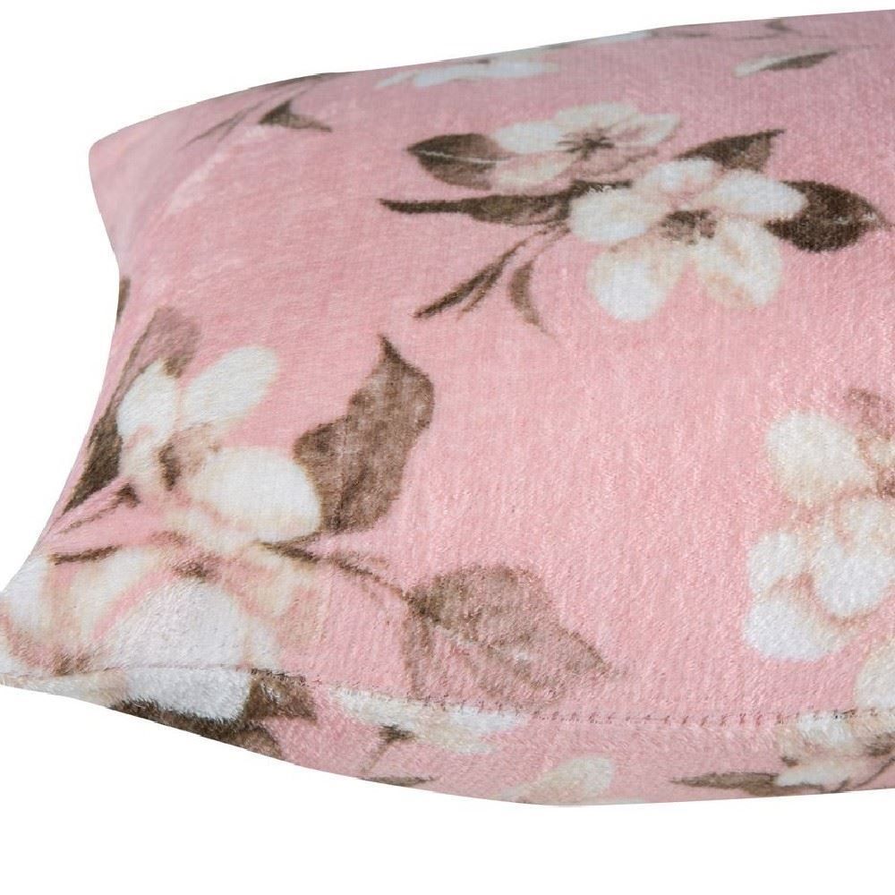 Fronha Avulsa Plush Estampada Havan Casa - Sepia Rosa