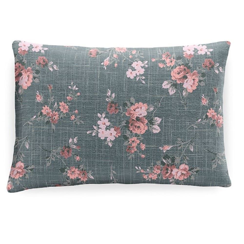 Fronha Avulsa Plush Estampada 50Cmx70cm Havan Casa - Roses Verde