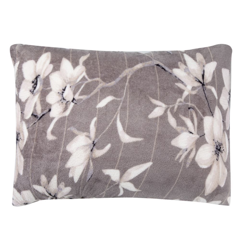 Fronha Avulsa Plush Estampada 50Cmx70cm Havan Casa - Aura Cinza