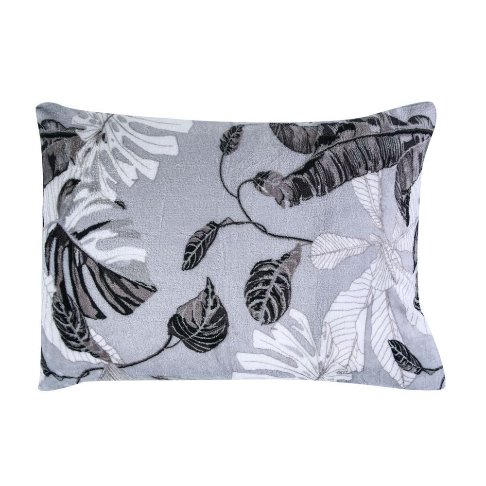 Fronha Avulsa Plush Estampada 50Cmx70cm Havan Casa - Forest Cinza