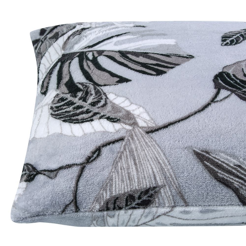 Fronha Avulsa Plush Estampada 50Cmx70cm Havan Casa - Forest Cinza