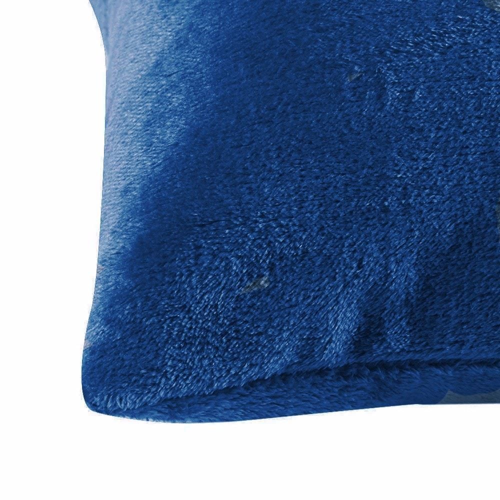 Fronha Avulsa Plush Lisa Havan Casa - Azul Jeans 