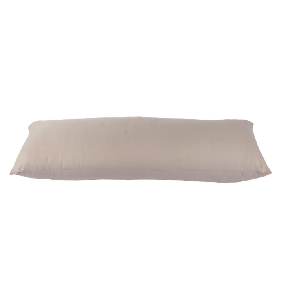 Fronha de Travesseiro Corporal 40 X 130 cm Buona Fortuna - Cinza Prata Liso