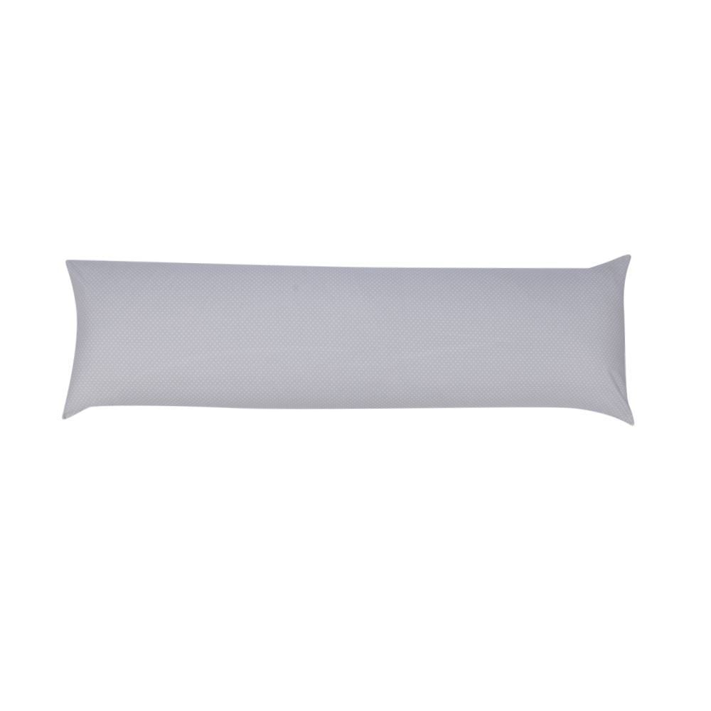 Fronha de Travesseiro Corporal 40 X 130 cm Buona Fortuna - Poa Prata