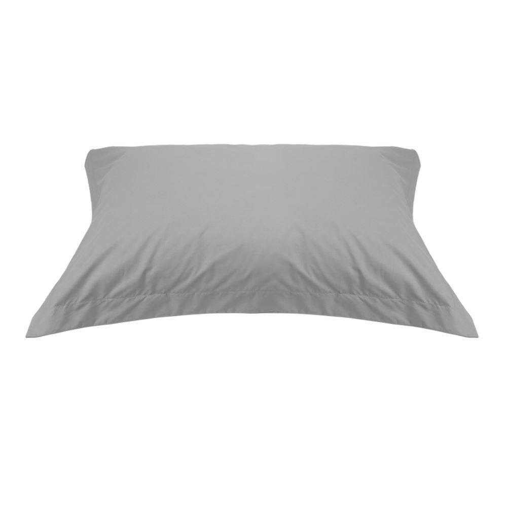 Fronha King 50X90 cm Buona Fortuna - Cinza Prata Liso