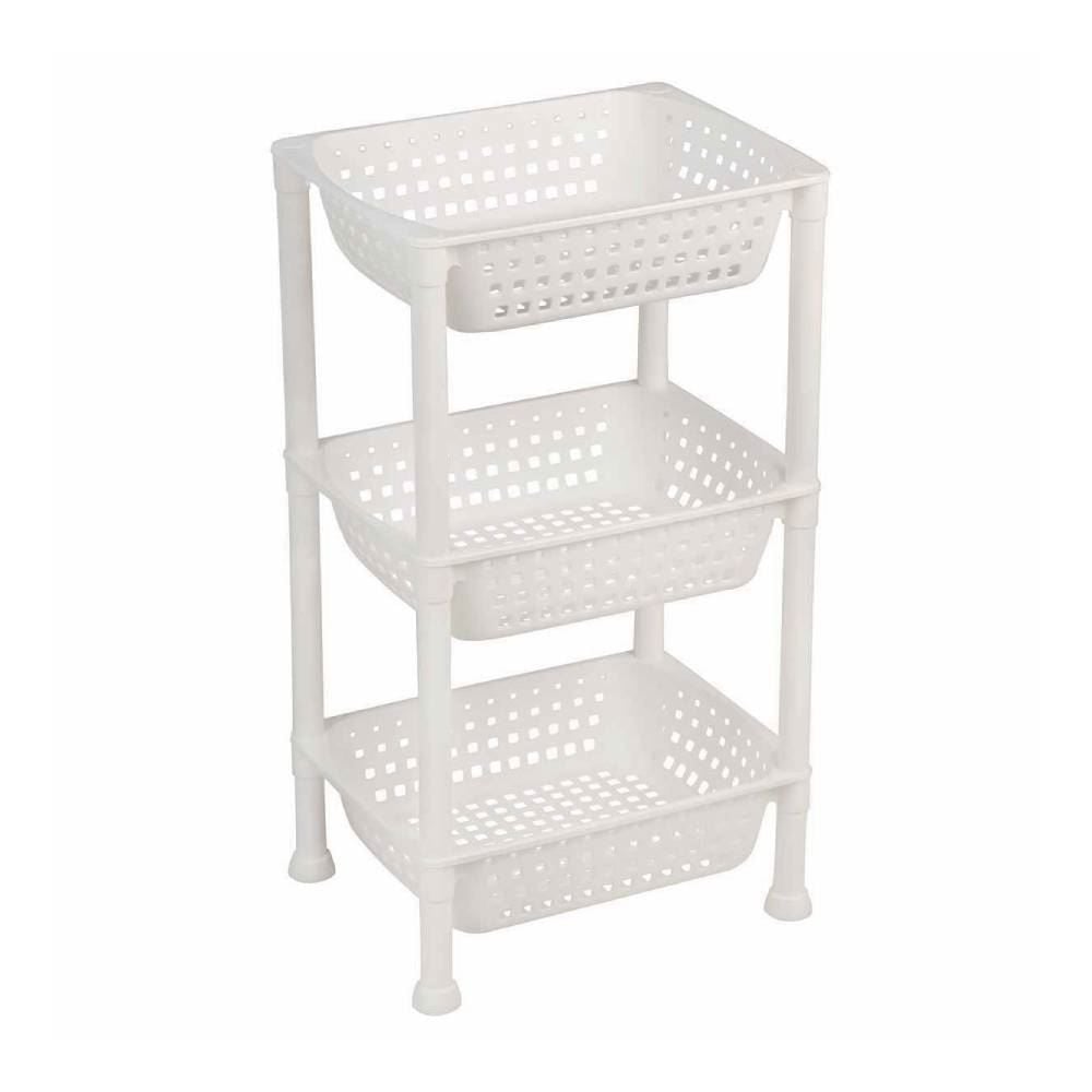 Fruteira Com 3 Bandejas Ordene - Branco