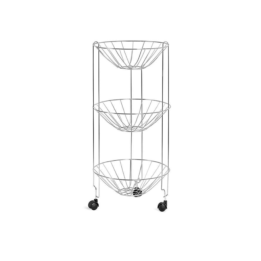 Fruteira Rio Tripla Cromado Niquelart - Aço Cromado