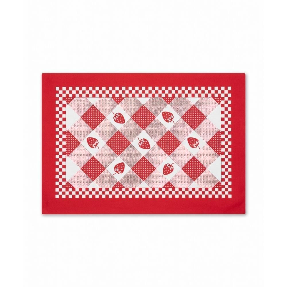 Fundo de Prato 45 X 31 cm Clean Athenas Döhler - Morango