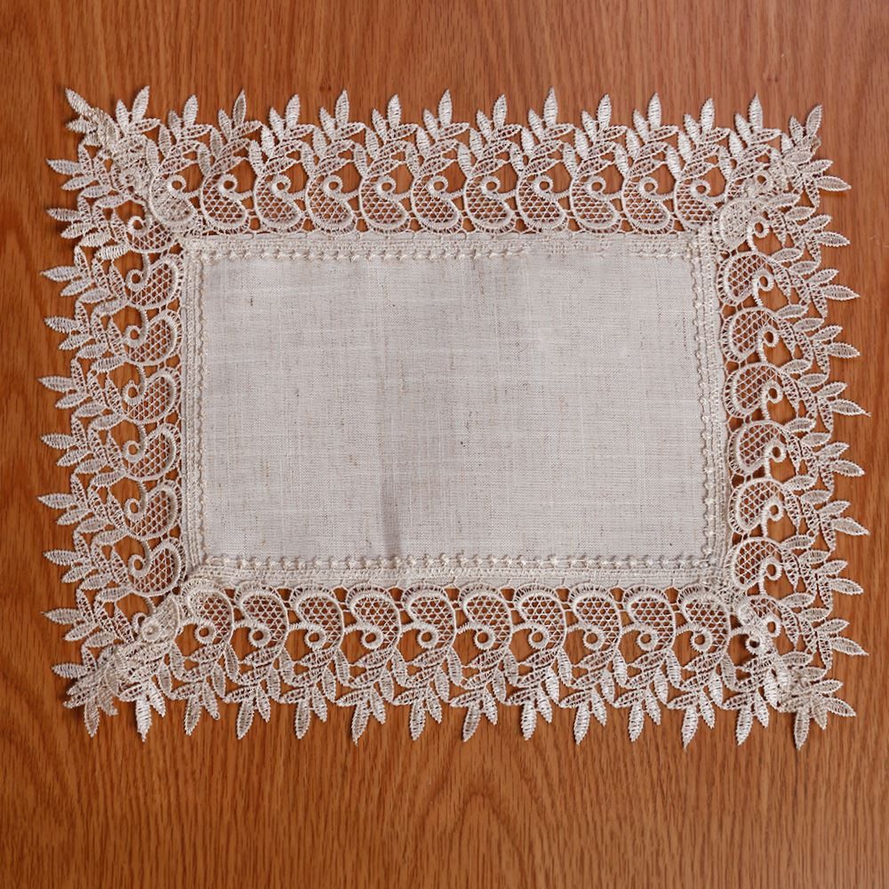 Fundo de Prato Guipir Renda Havan Casa - Veneza Naturale