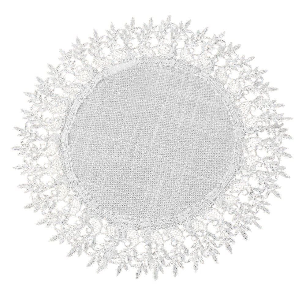 Fundo De Prato Redondo Renda Guipir Finecasa - Veneza