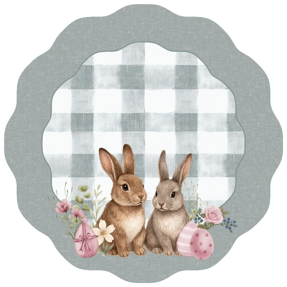 Fundo Prato Redondo Pascoa Havan - XADREZ VERDE