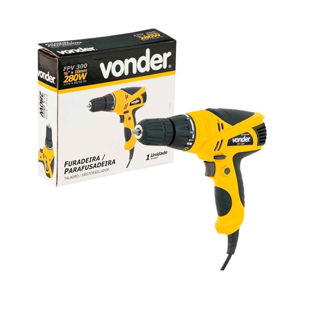 Parafusadeira e Furadeira Vonder 280W FPV300