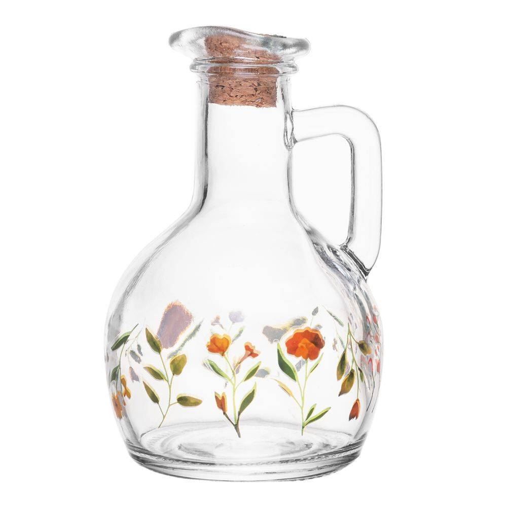 Galheteiro de Vidro com Tampa Cortiça 185Ml Lyor - Encanto