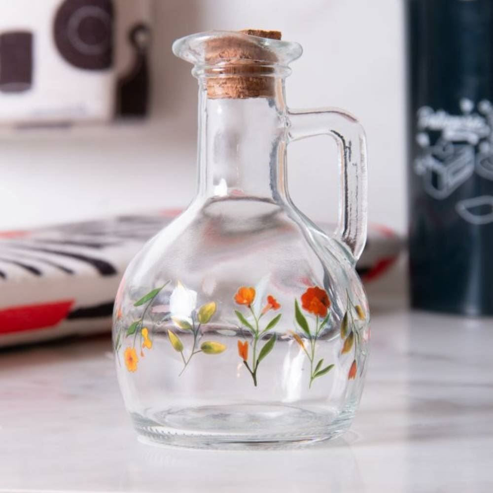 Galheteiro de Vidro com Tampa Cortiça 185Ml Lyor - Encanto