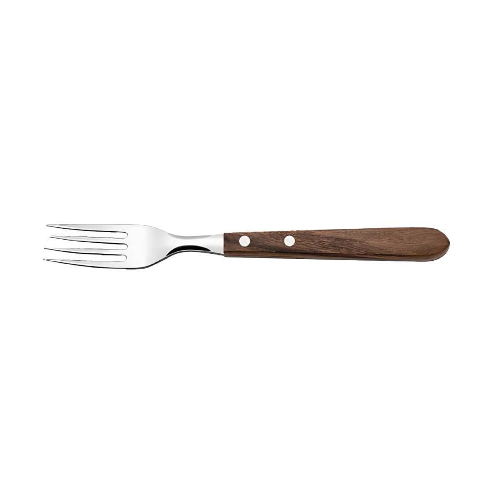 Garfo De Churrasco De Madeira 21 Cm Simonaggio - Marrom