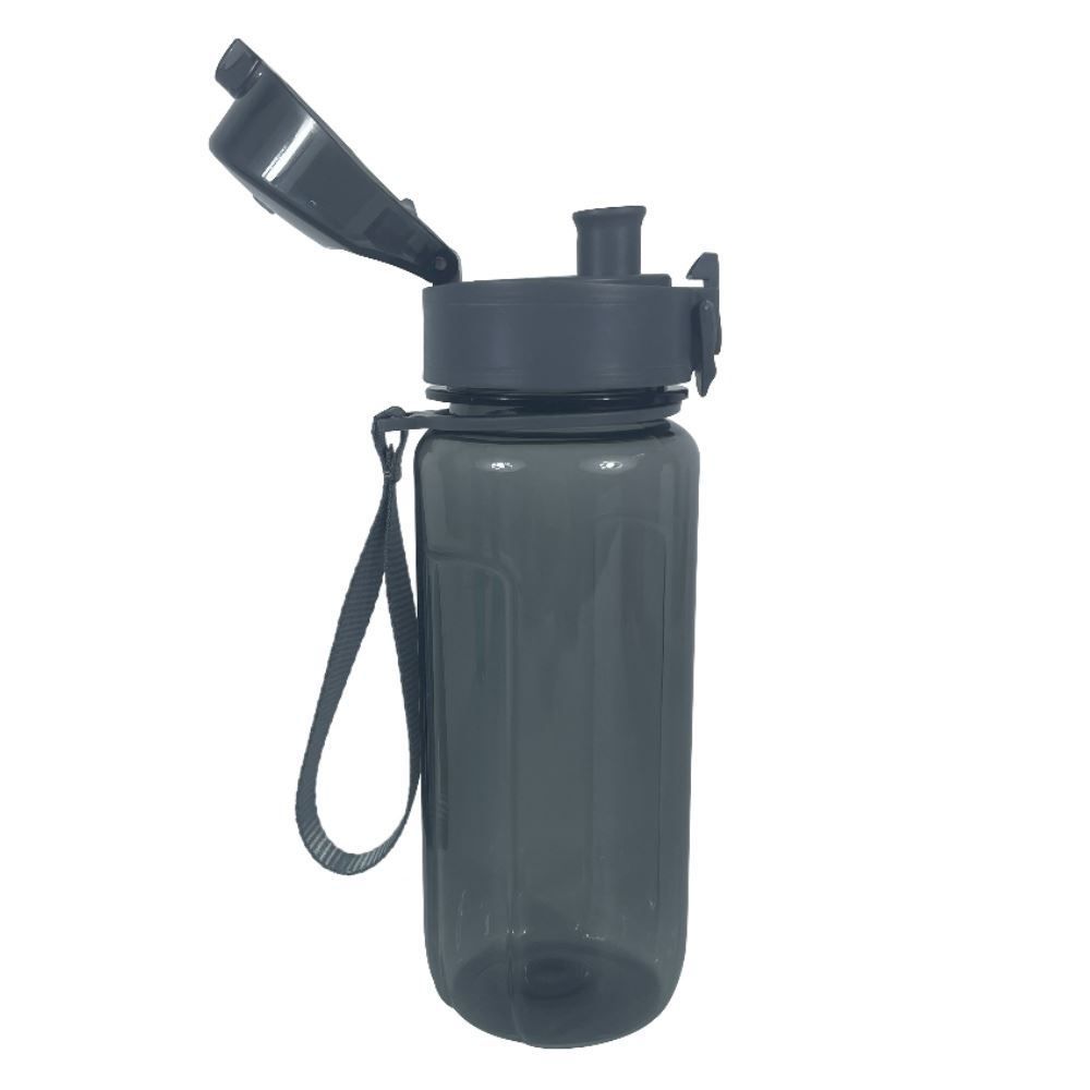 Garrafa De Água Com Alça Plástico Havan Casa 500Ml - Cinza