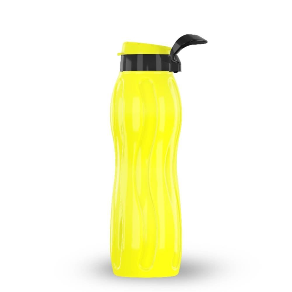 Garrafa De Água Neon Plástico 1L Infinity - Amarelo