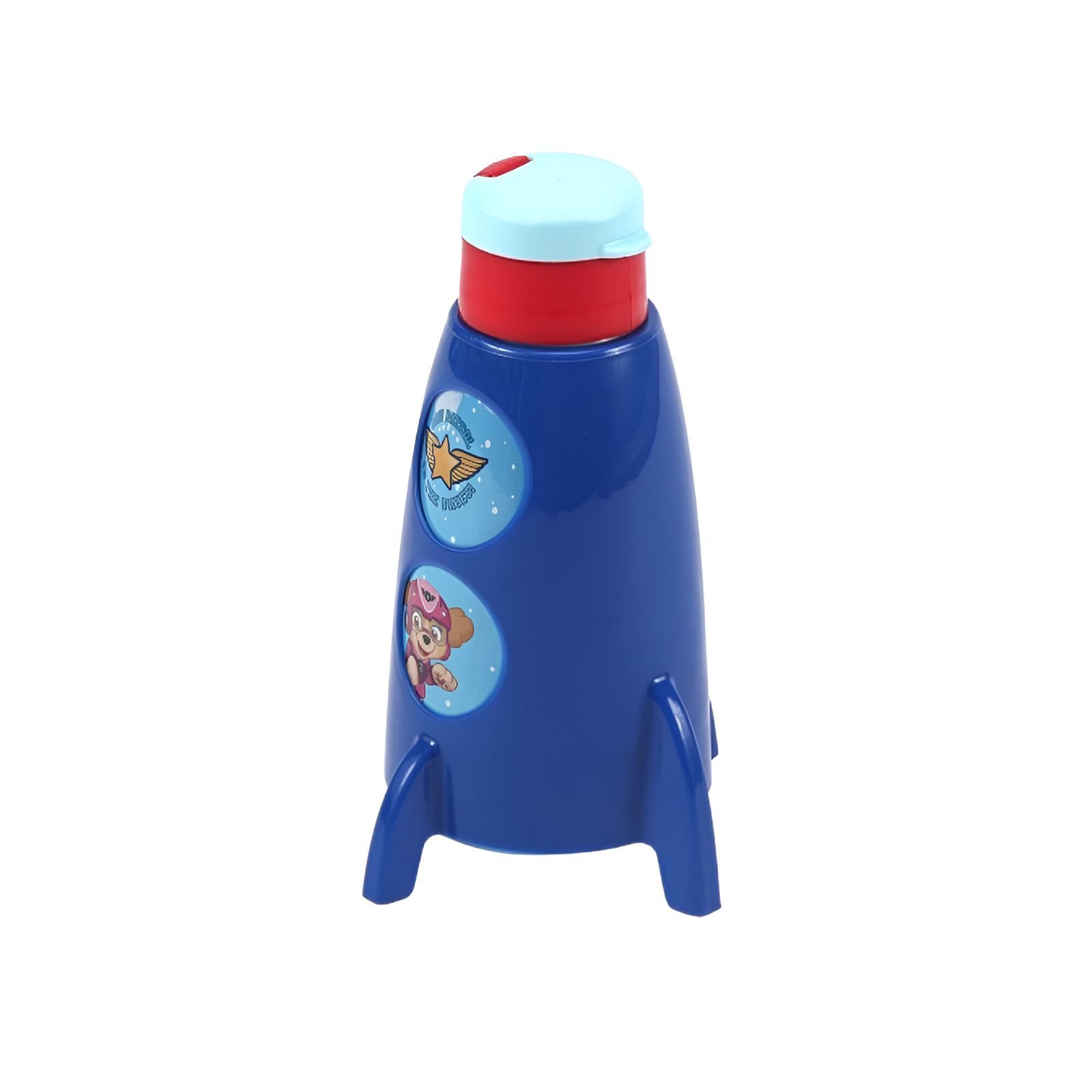 Garrafa Foguete Patrulha Canina Plasútil 320Ml - Azul