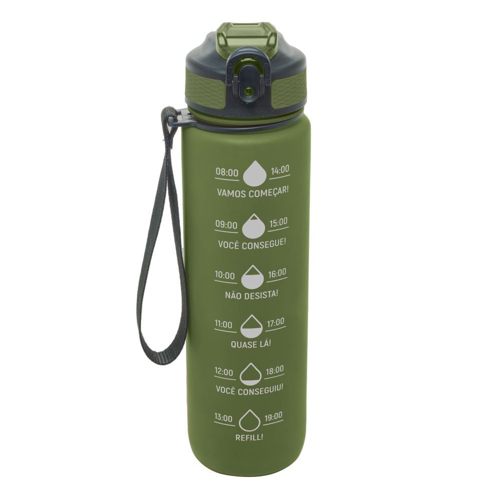 Garrafa Squeeze C/ Marcadores 1L - VERDE