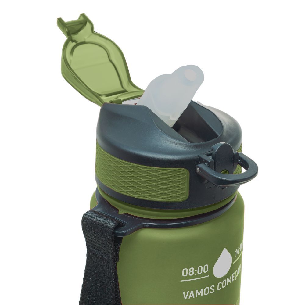 Garrafa Squeeze C/ Marcadores 1L - VERDE