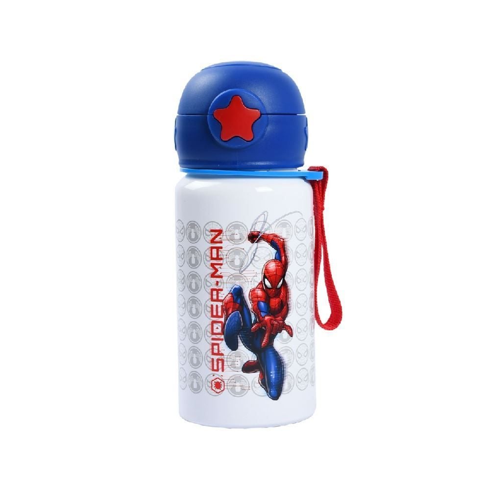 Garrafa Squeeze com Trava Homem Aranha Marvel 500Ml - Sortido
