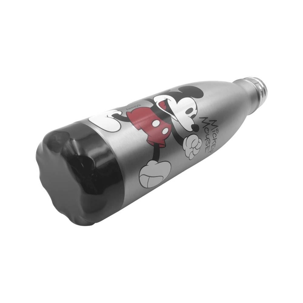 Garrafa Squeeze de Água Mickey Mouse Disney 750Ml - Aço Inox