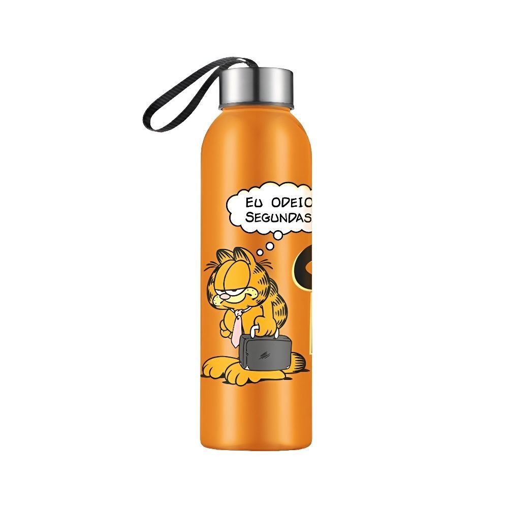Garrafa Squeeze Garfield Frase Bandeirantes - 800Ml