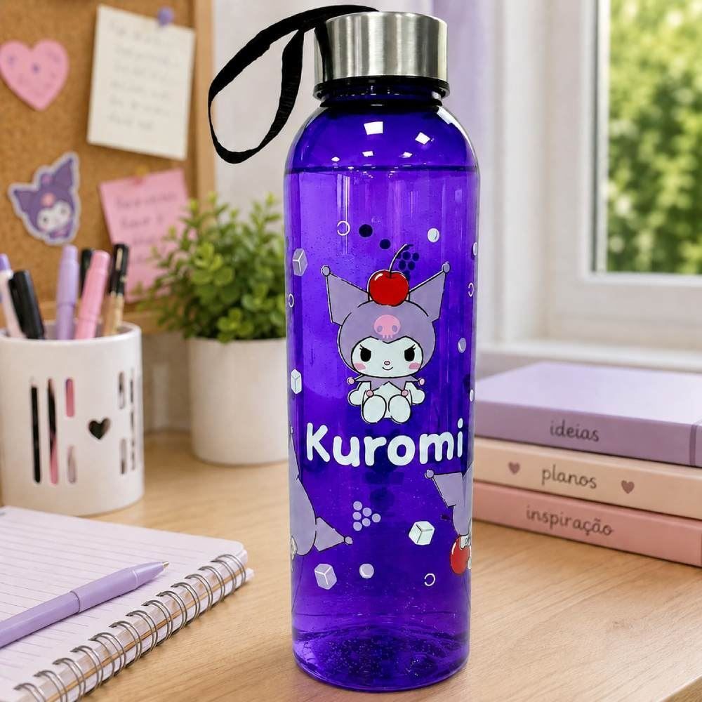 Garrafa Squeeze Kuromi Drinks 800Ml Bandeirante - Lilás