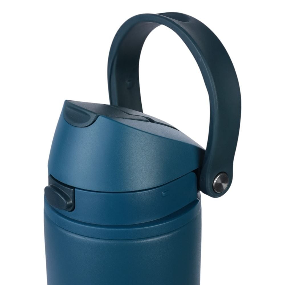 Garrafa Squeeze Térmica Isomax Straw 710Ml Nautika - Azul