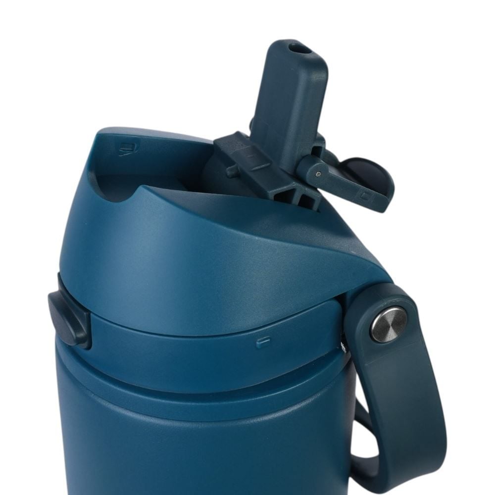 Garrafa Squeeze Térmica Isomax Straw 710Ml Nautika - Azul