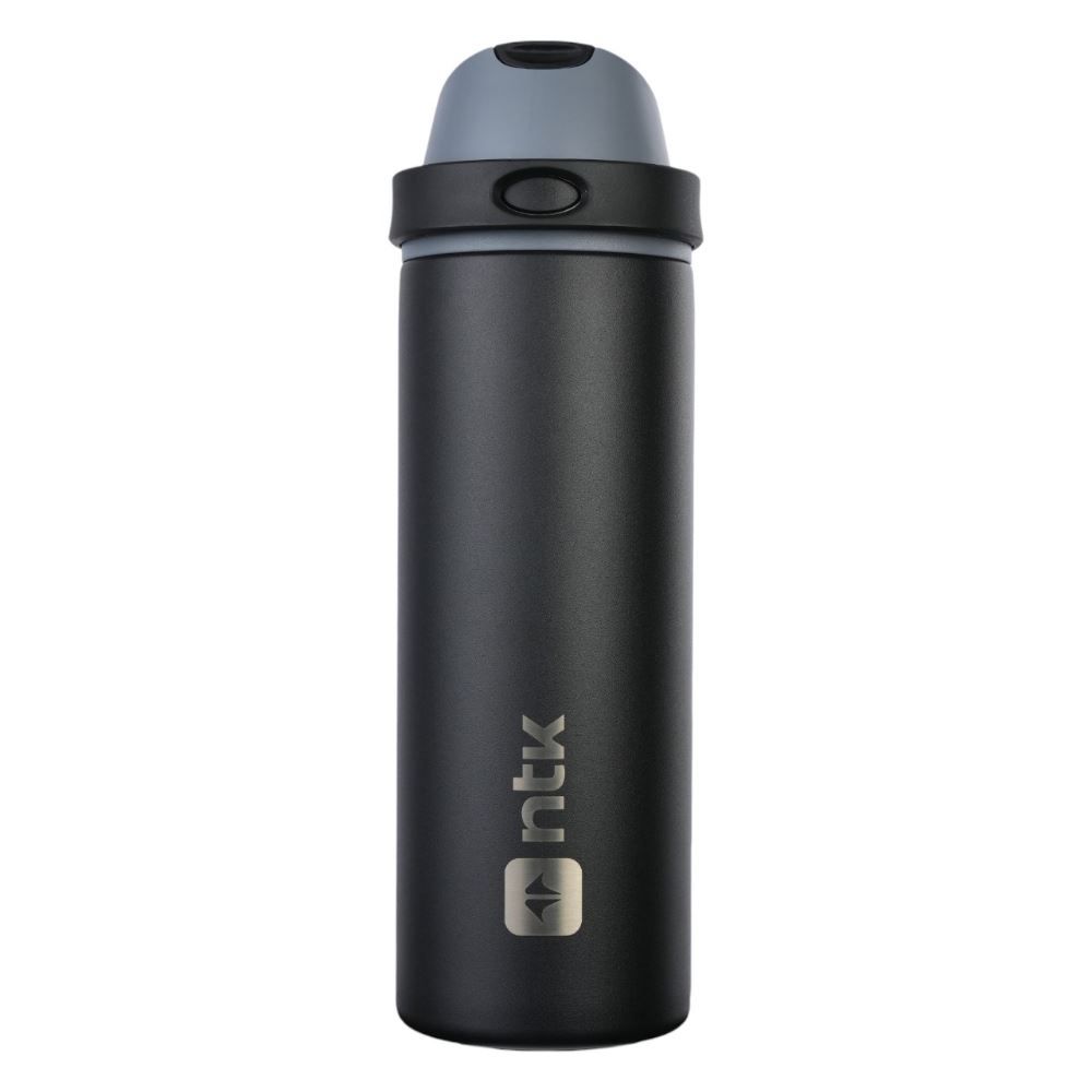 Garrafa Squeeze Térmica Isomax Straw 710Ml Nautika - Preto