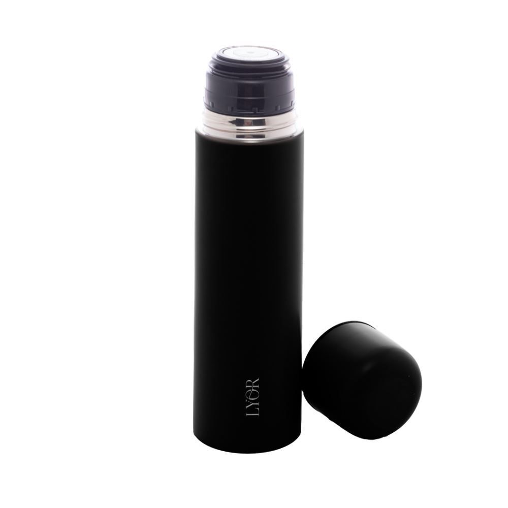 Garrafa Térmica Aço Inox Bullet Lyor 500Ml - Preto