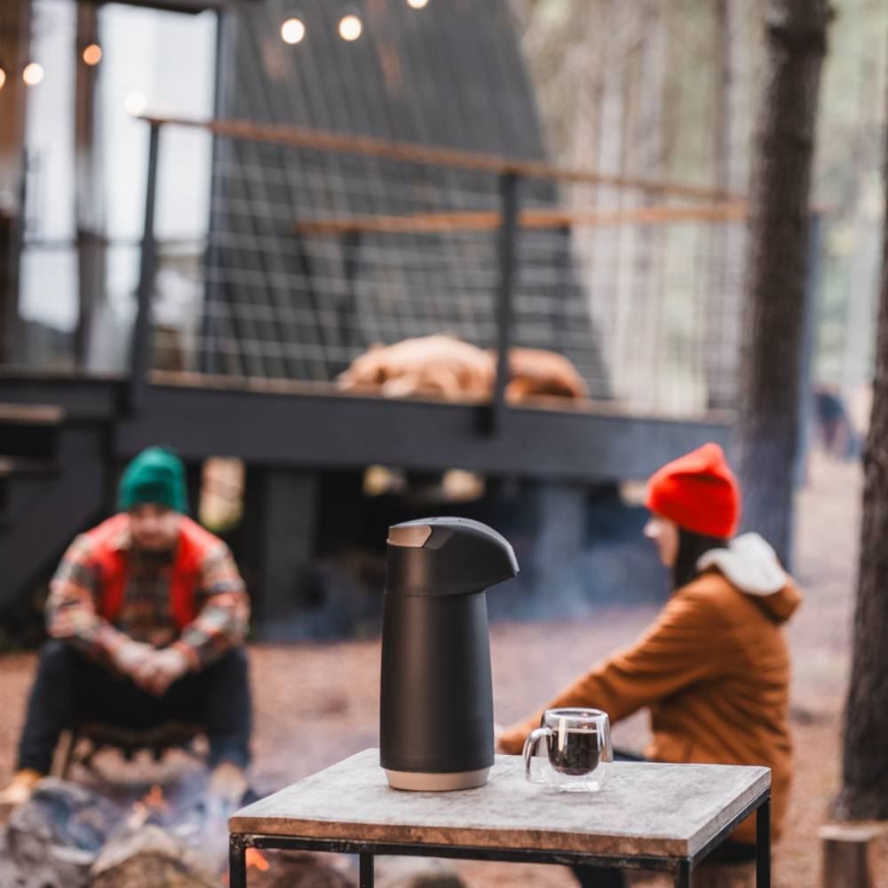Garrafa Térmica Com Bomba Exata Tramontina 1 Litro - Preto