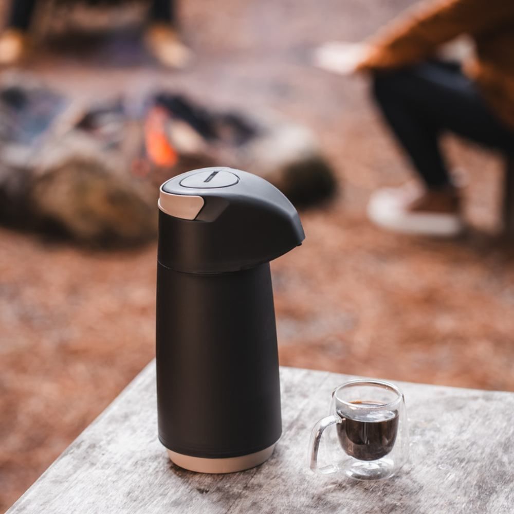 Garrafa Térmica Com Bomba Exata Tramontina 1 Litro - Preto