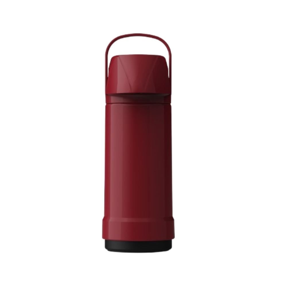 Garrafa Térmica Glt Pressão Lisa 1 Litro Invicta - Vermelho Intenso