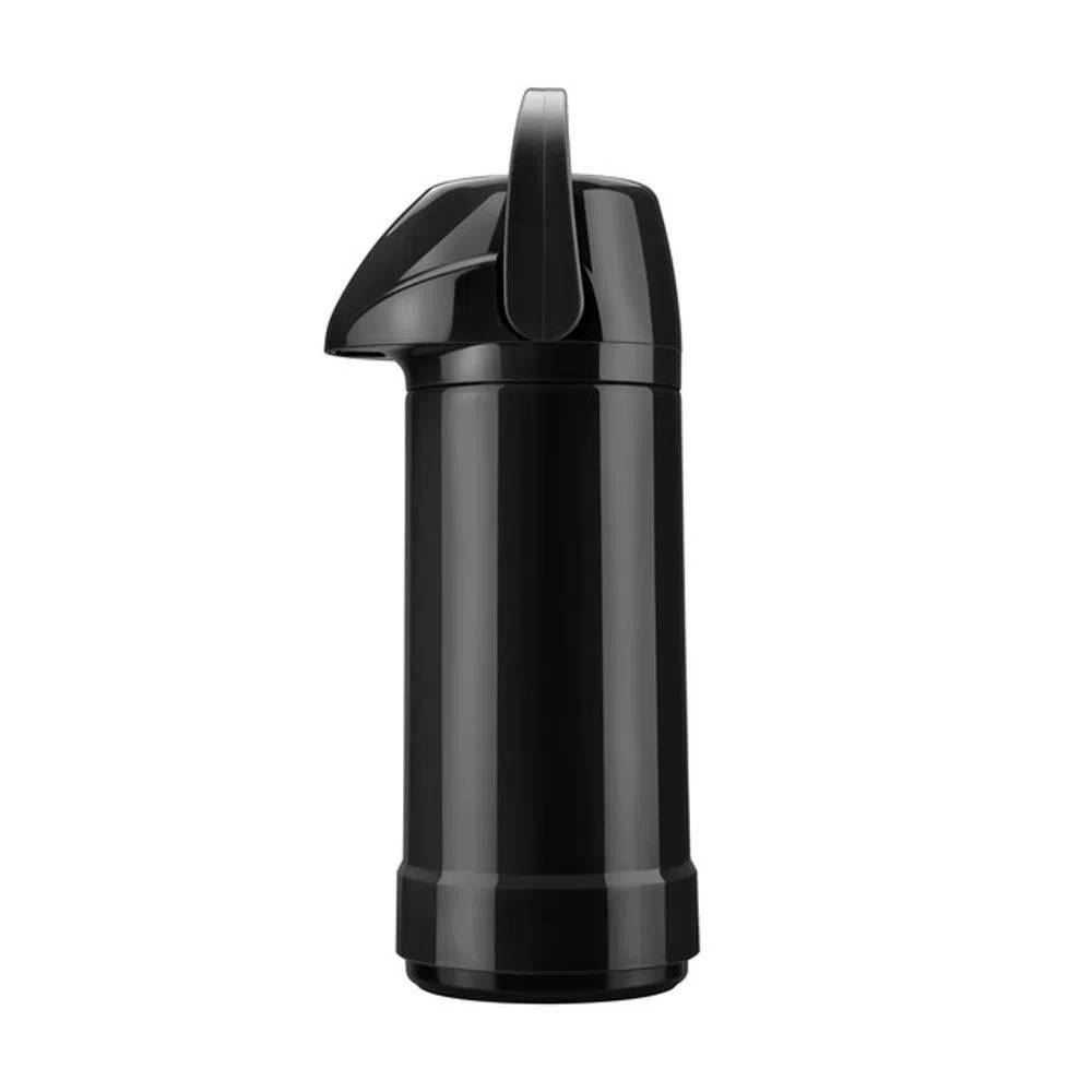 Garrafa Térmica Glt Pressão Lisa 1 Litro Invicta - Preto